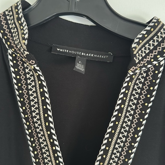 White House Black Market Black Halter Sheath Dress - Picture 2 of 7